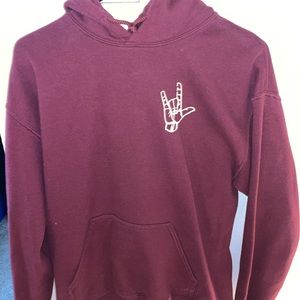 Maroon ASL Hoodie